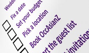 OccAsianZ Indispensable Asian Wedding Checklist